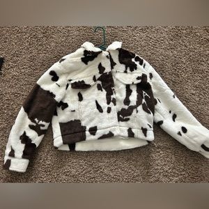 Cow print jacket